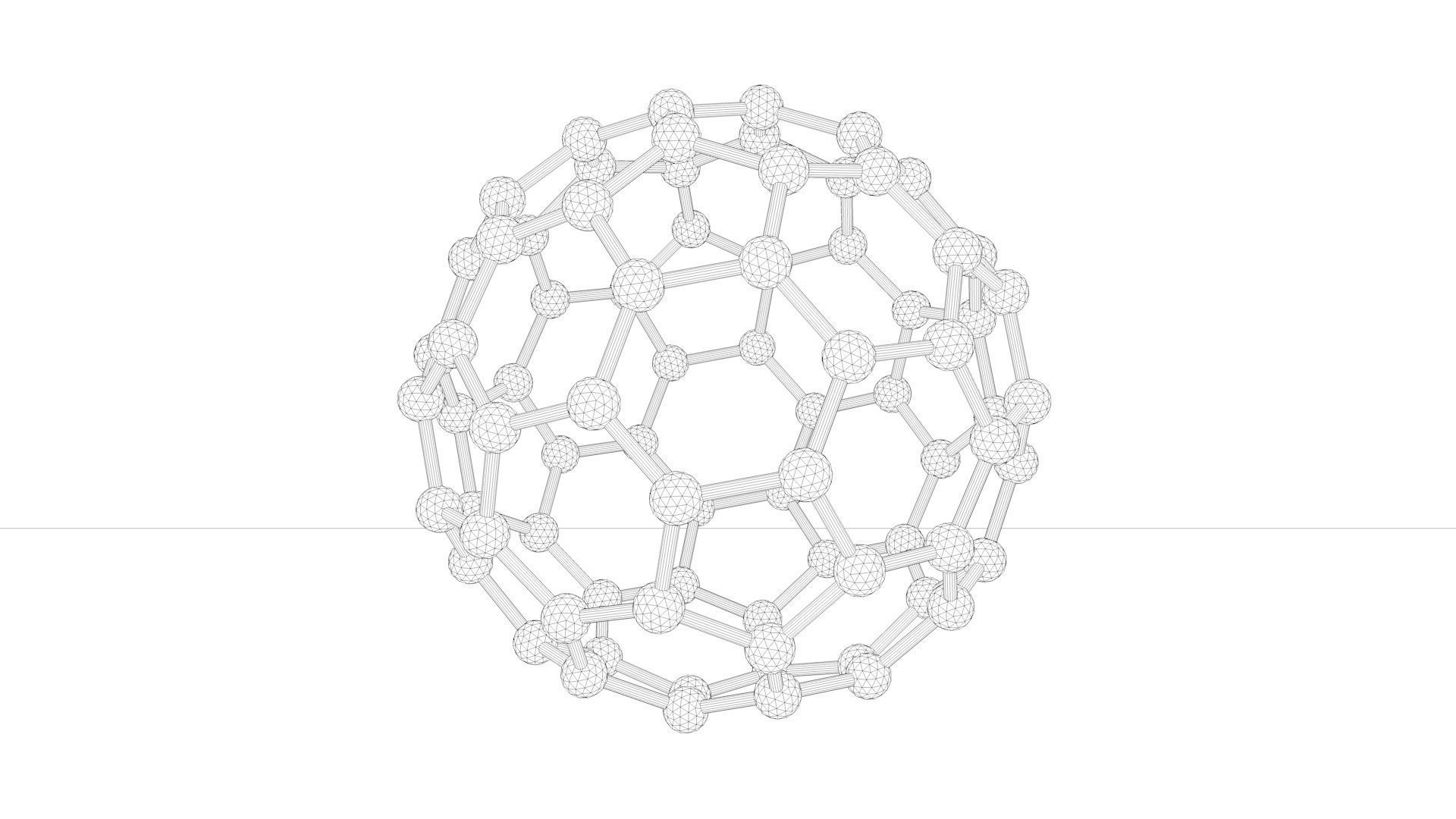 The set of models of graphene molecules 3D model_10