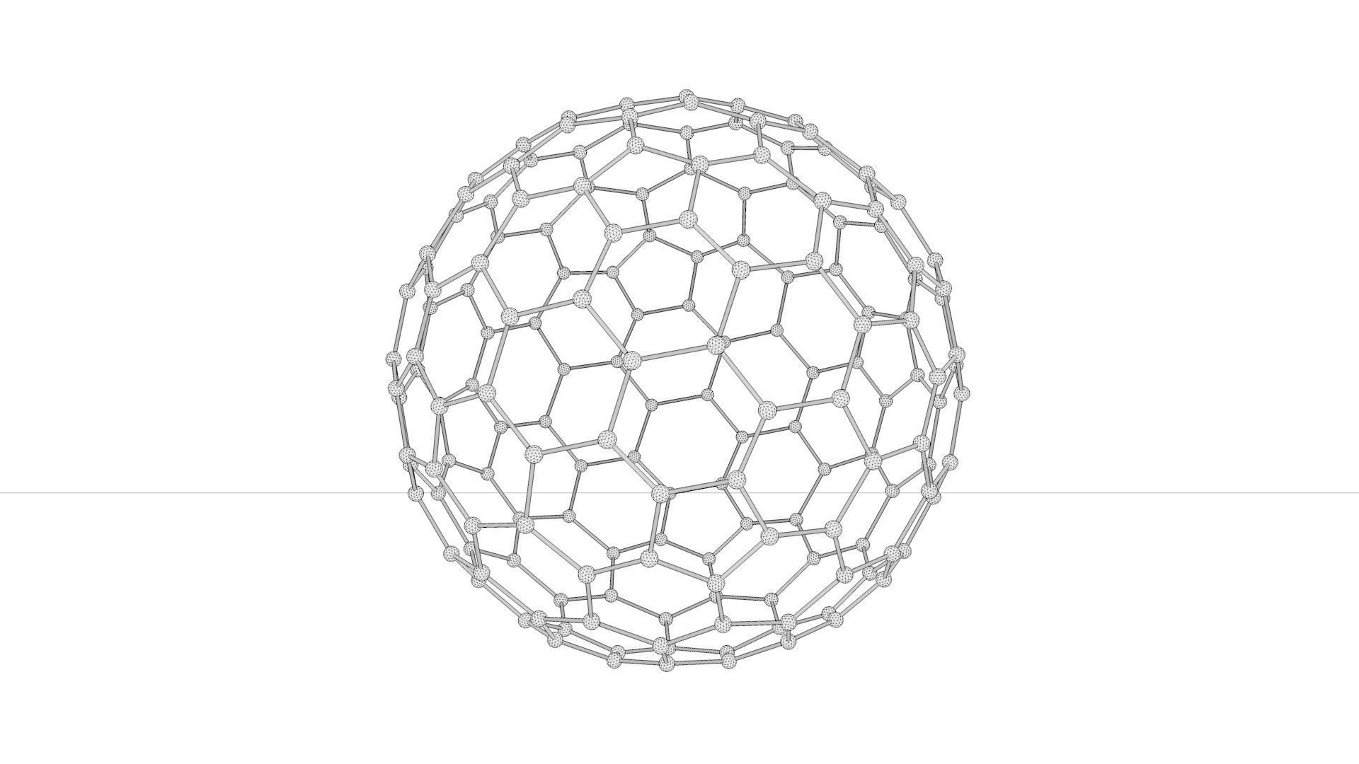 The set of models of graphene molecules 3D model_12