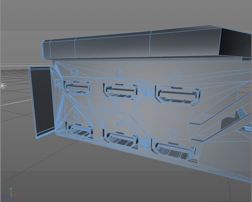 GRAPHIC CARD C4D Low-poly 3D model_11