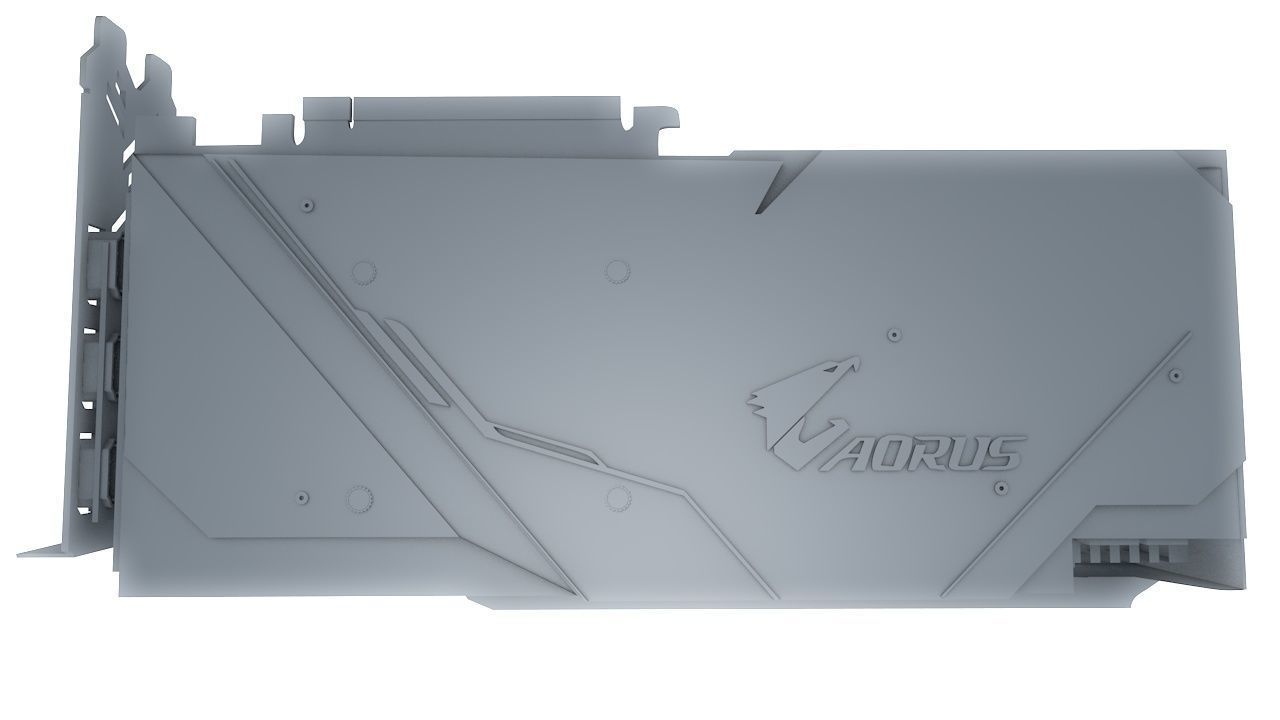 GRAPHIC CARD C4D Low-poly 3D model_7