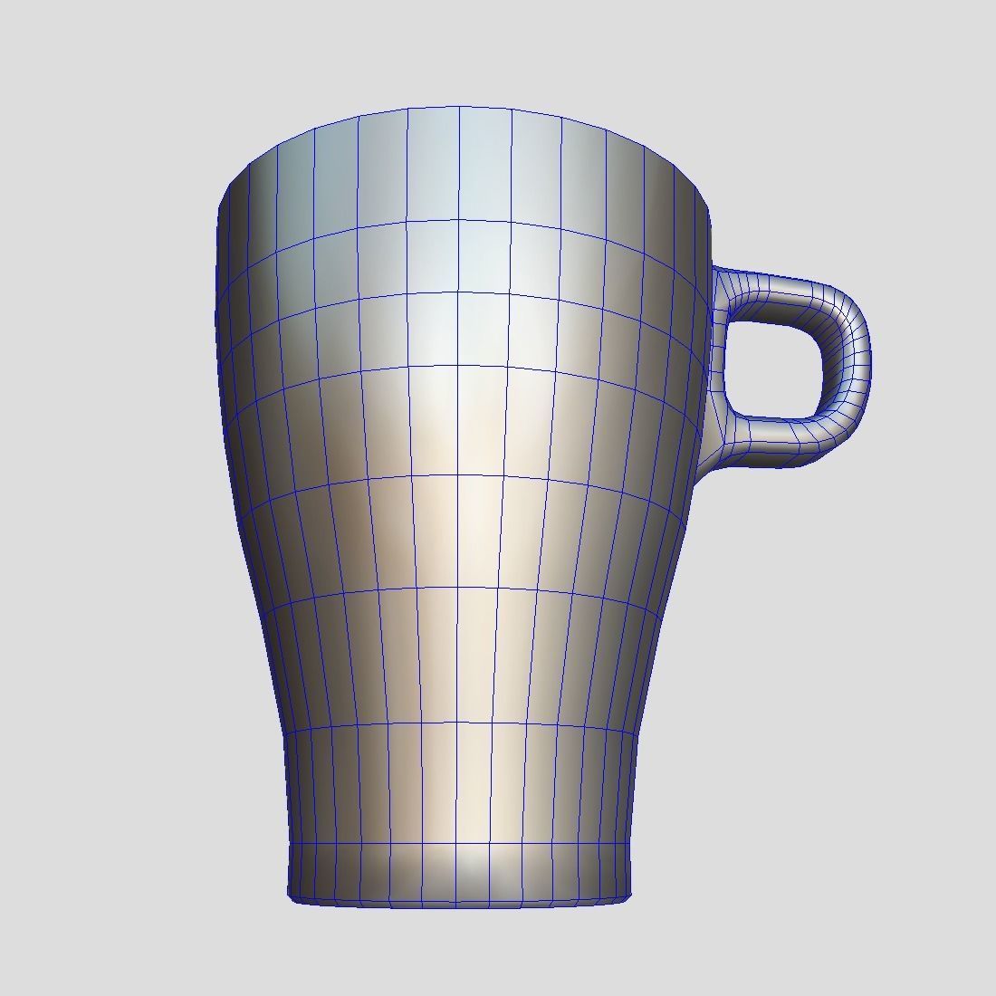 Mug 3 coffee Low-poly 3D model_10