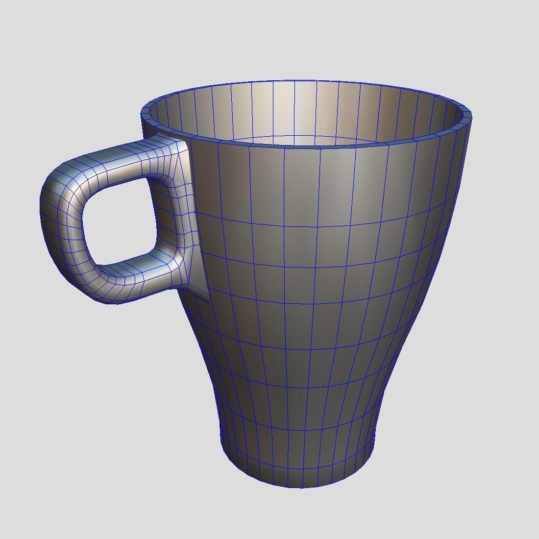 Mug 3 coffee Low-poly 3D model_8