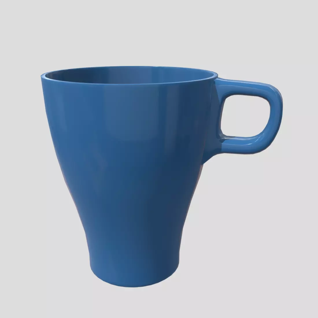 Mug 3 coffee Low-poly 3D model_0