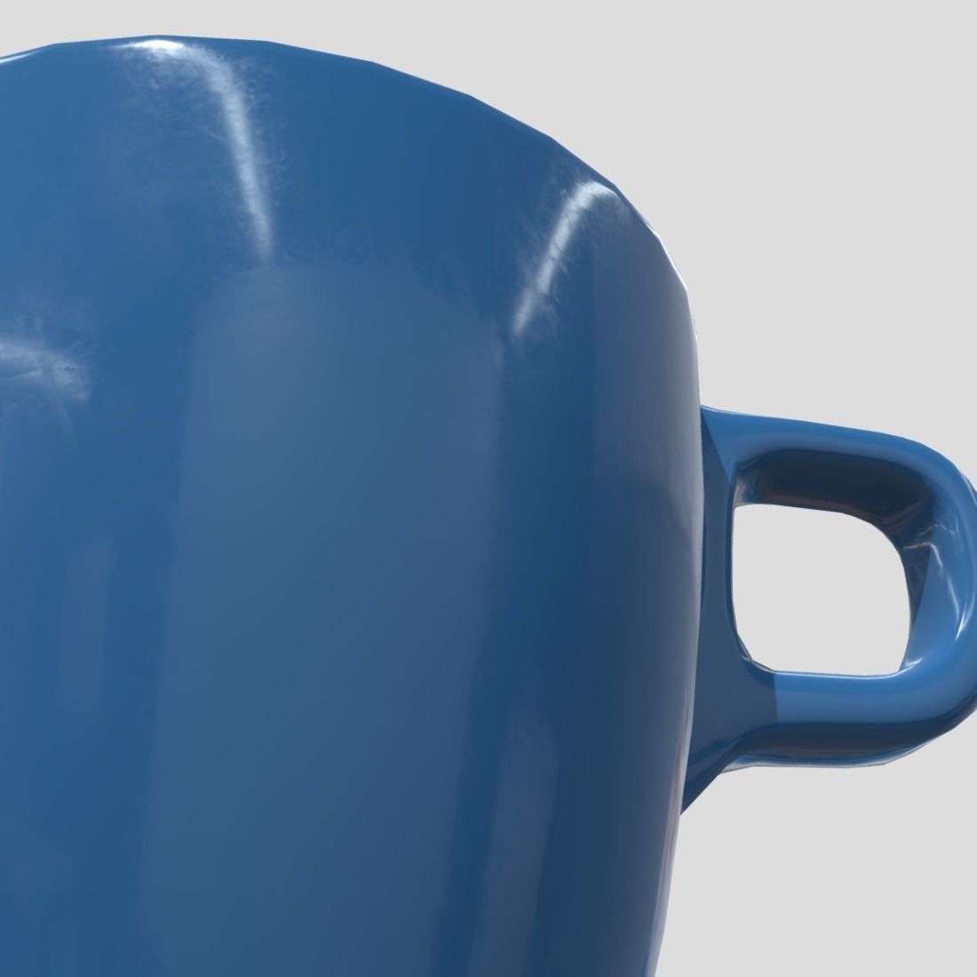Mug 3 coffee Low-poly 3D model_1