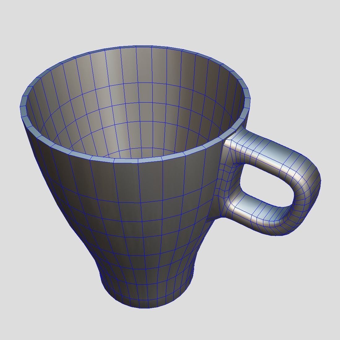 Mug 3 coffee Low-poly 3D model_4