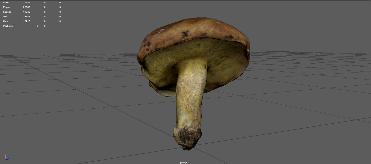 MUSHROOM 5 Low-poly 3D model_10