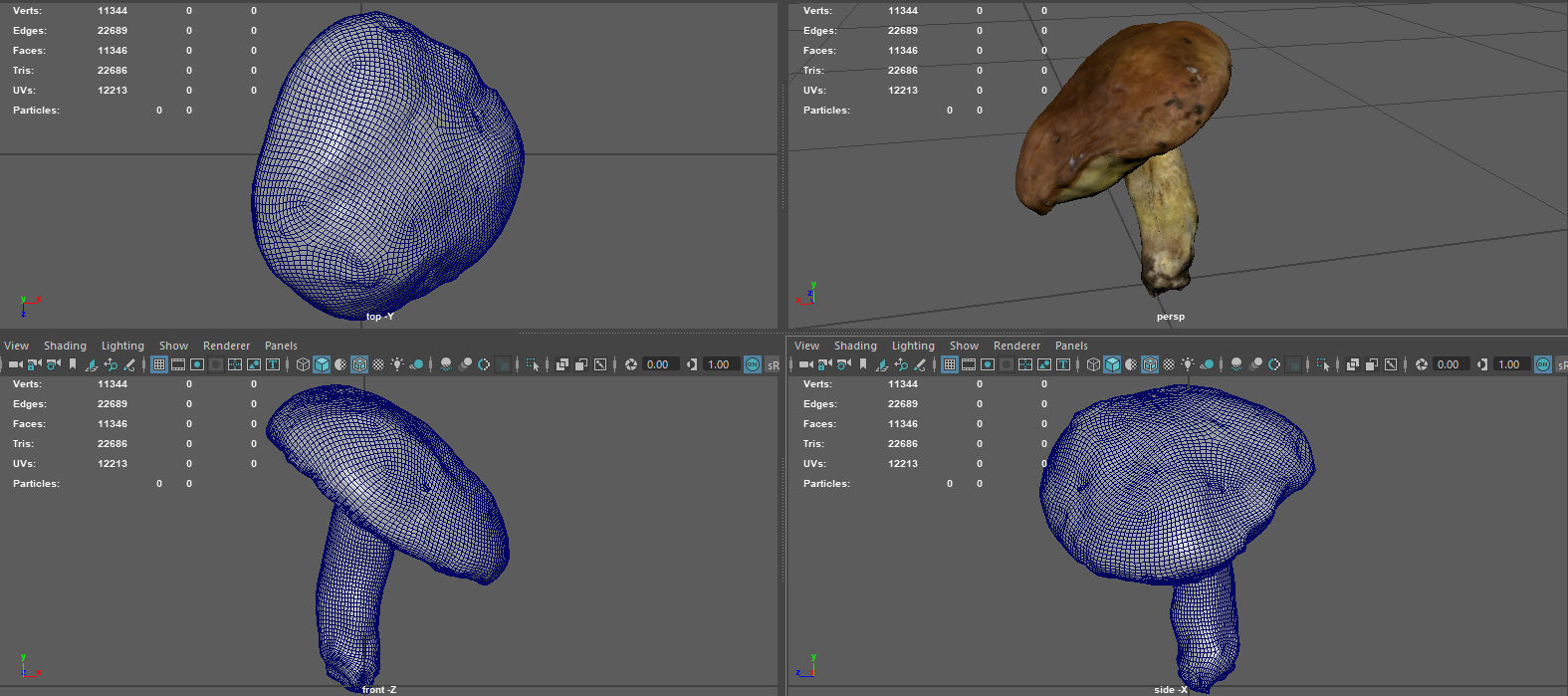 MUSHROOM 5 Low-poly 3D model_9