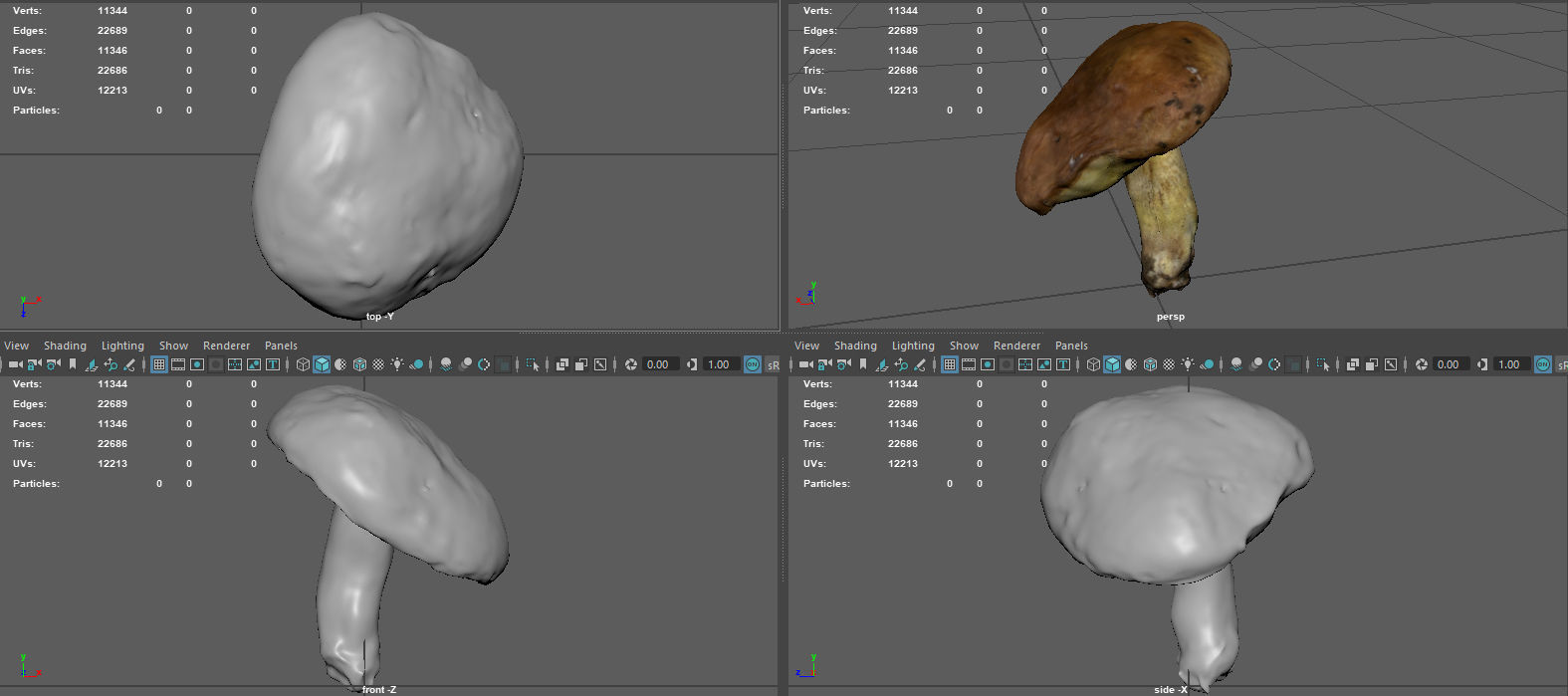 MUSHROOM 5 Low-poly 3D model_8
