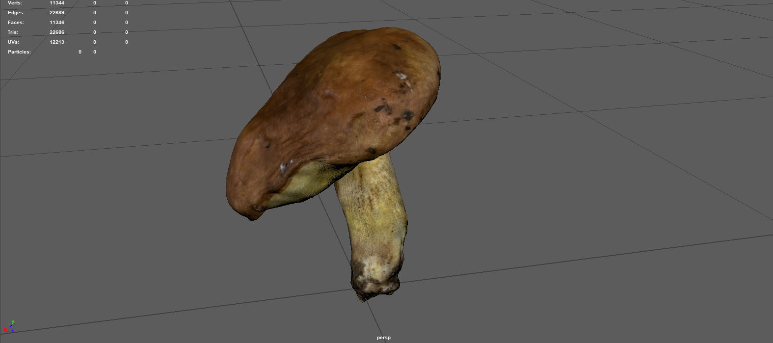 MUSHROOM 5 Low-poly 3D model_4