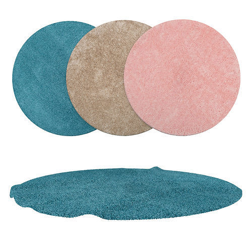 Round Rug Set 1 3D model