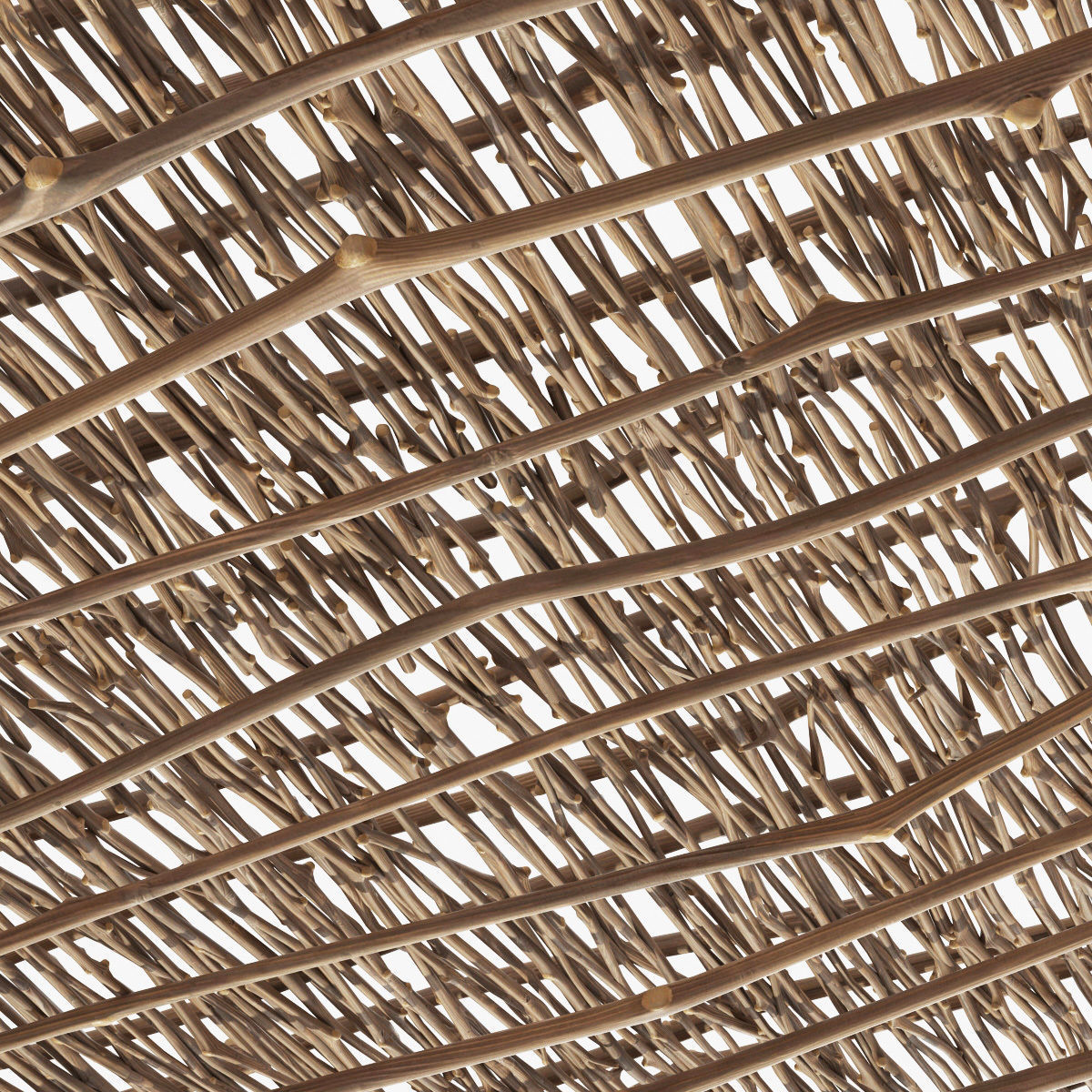 Ceiling wicker branch crooked 3D model_28