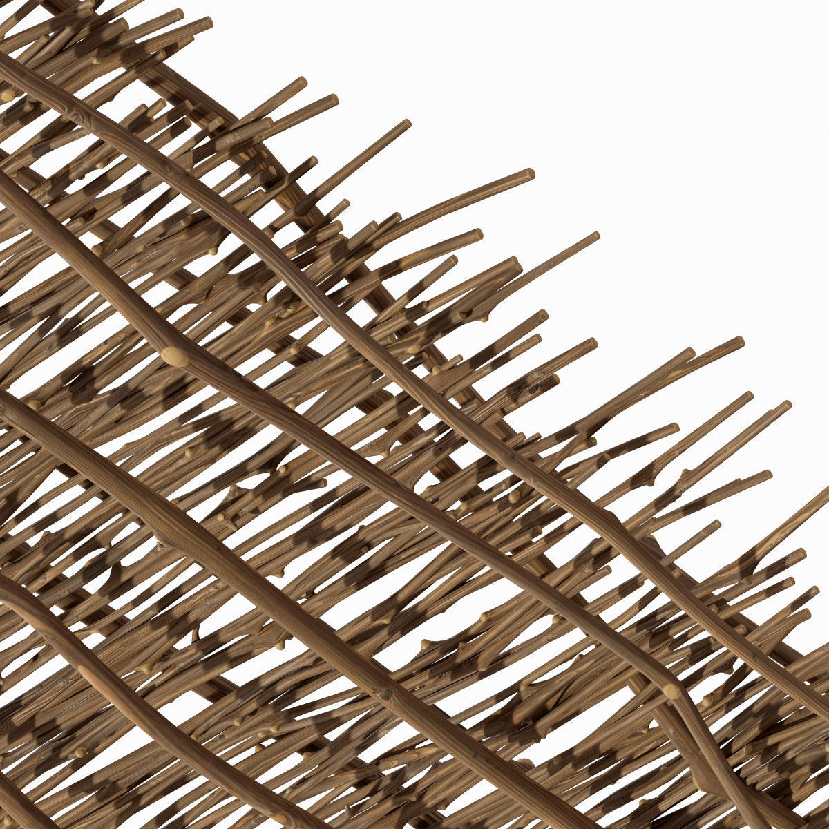 Ceiling wicker branch crooked 3D model_13