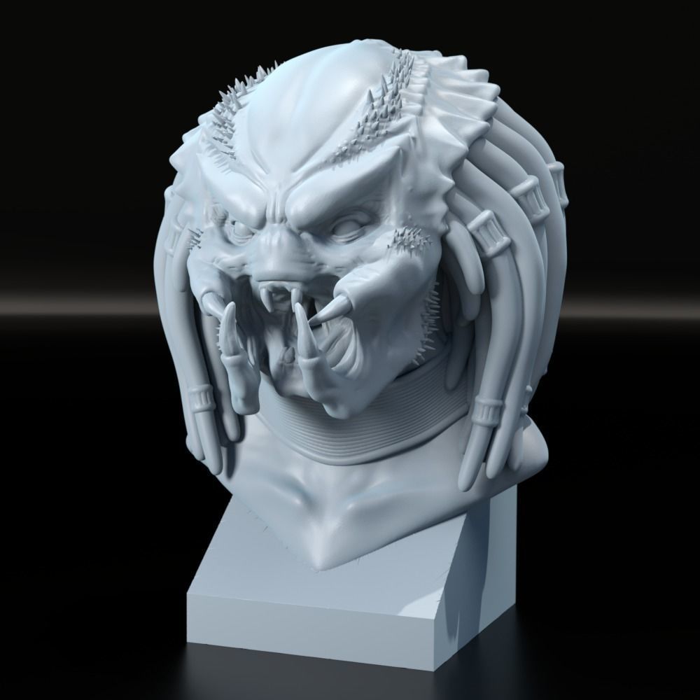 Predator Bust 3D print model_1