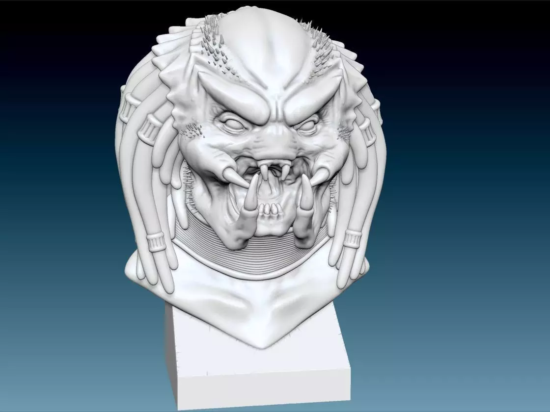 Predator Bust 3D print model_0