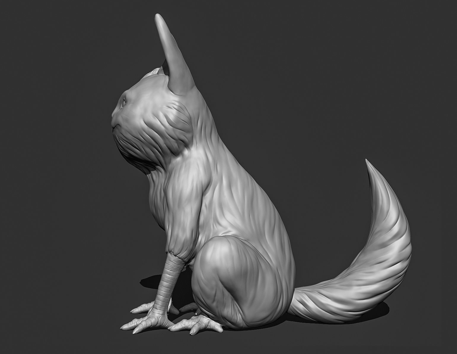 Loth-Cat fan 3d print model 3D print model_28