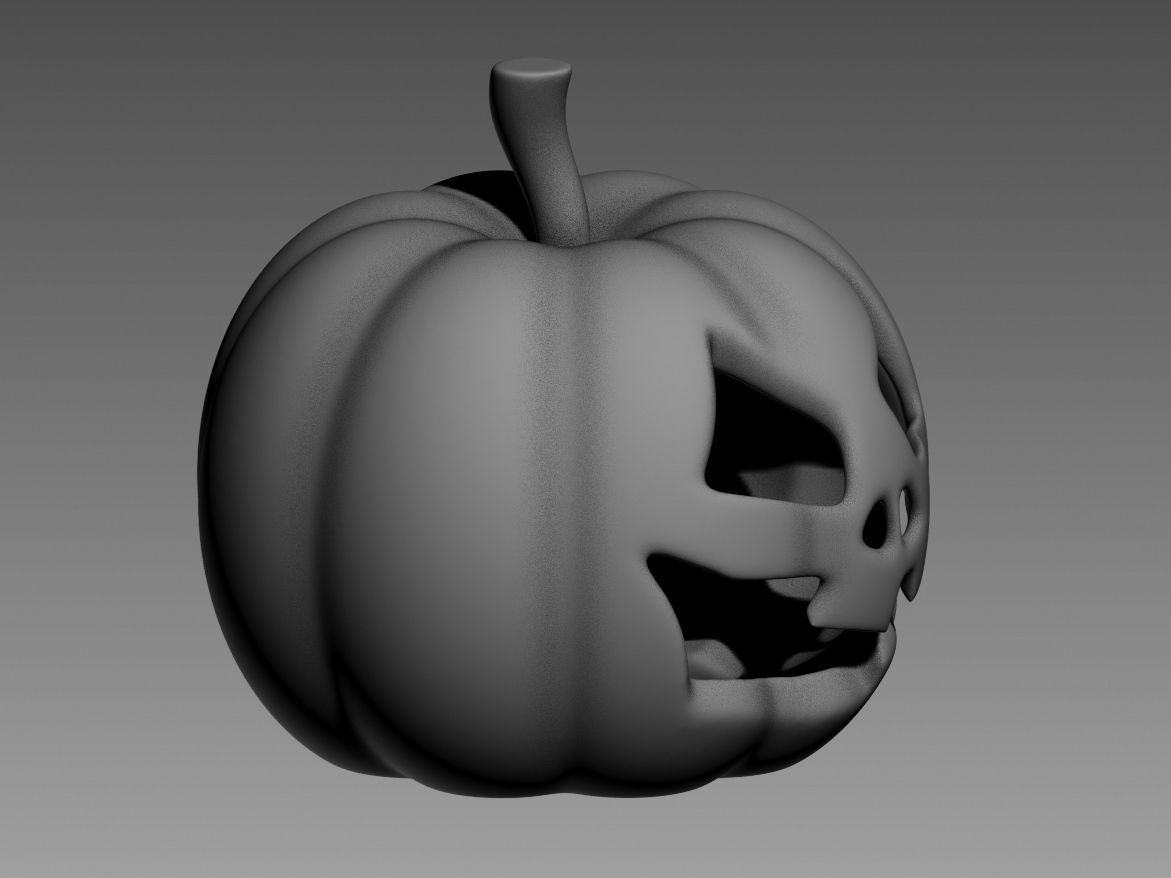 halloween pumpkin 01 3D print model_26