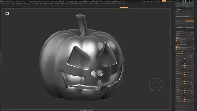 halloween pumpkin 01 3D print model