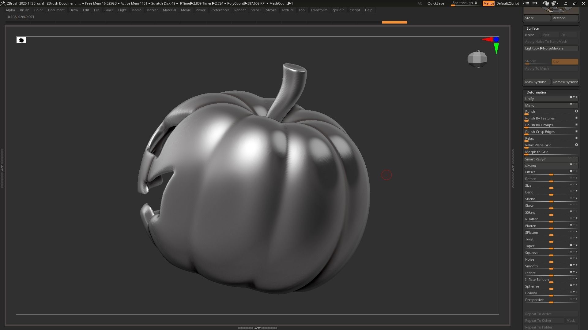 halloween pumpkin 01 3D print model_9