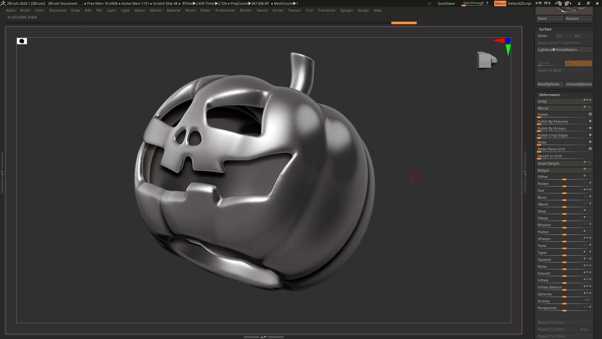 halloween pumpkin 01 3D print model_19