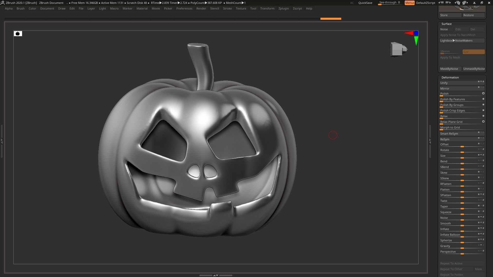 halloween pumpkin 01 3D print model_13