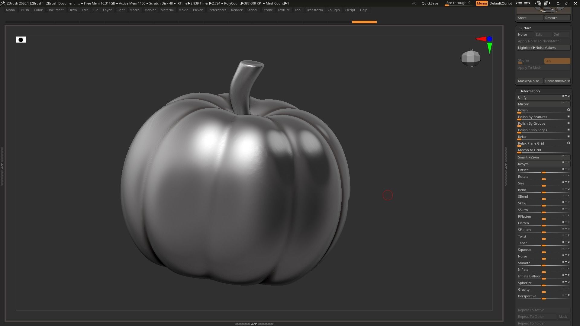 halloween pumpkin 01 3D print model_6