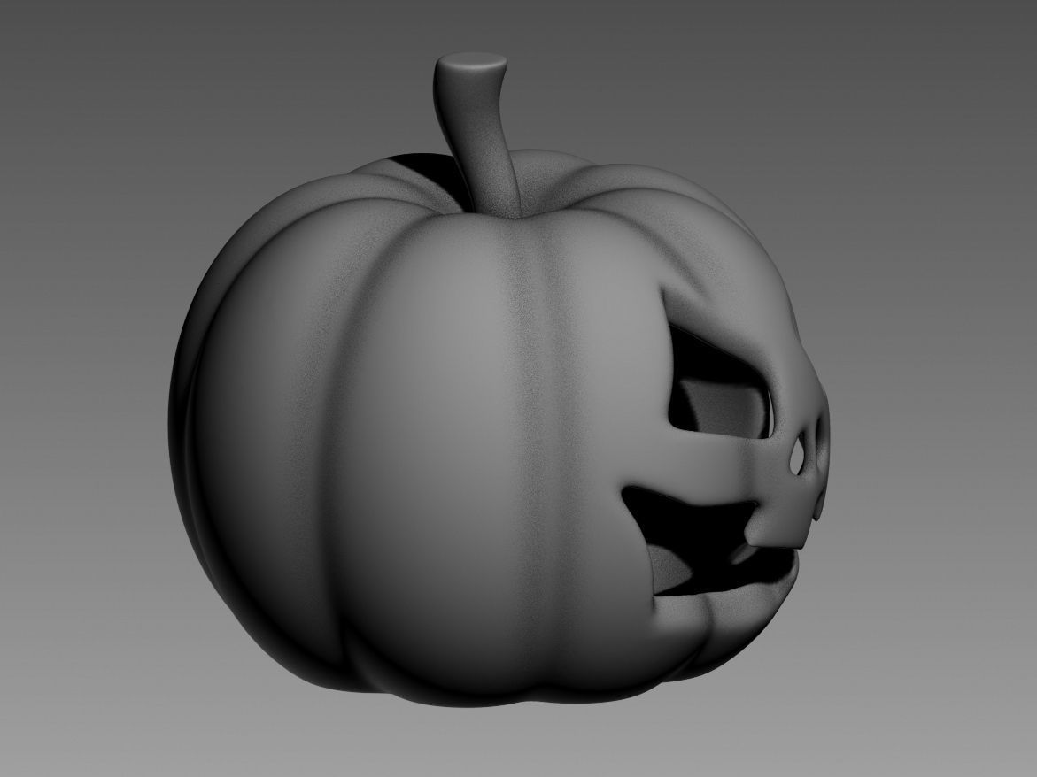 halloween pumpkin 01 3D print model_27