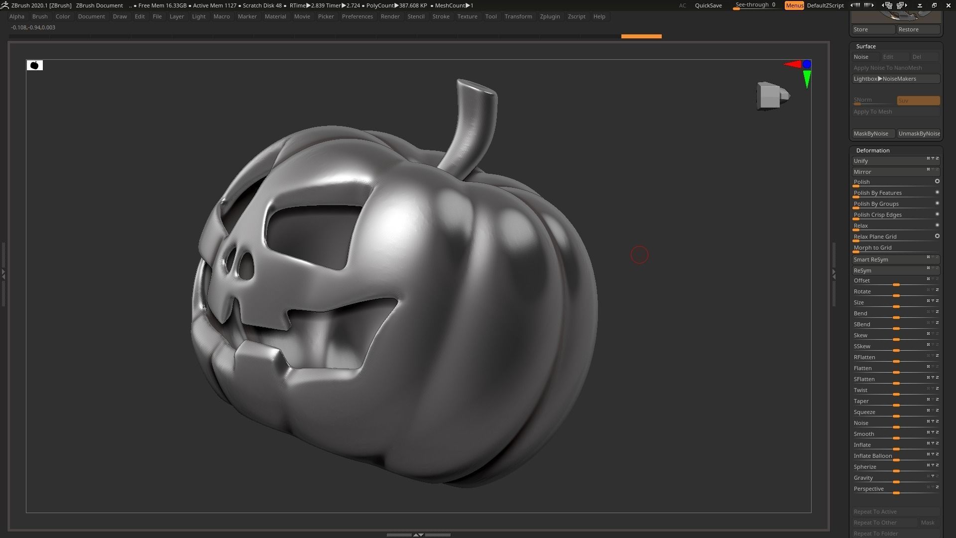 halloween pumpkin 01 3D print model_10