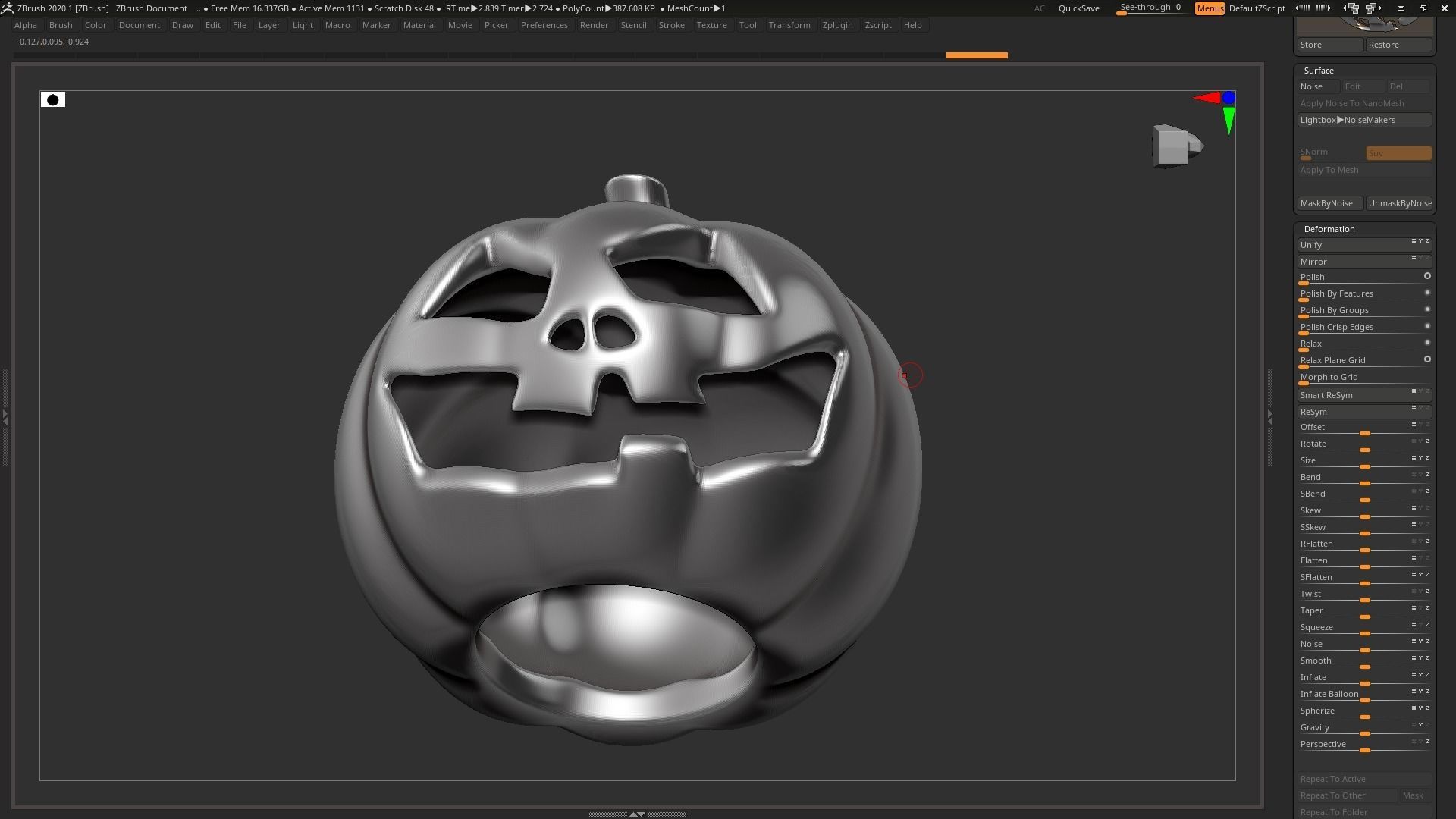 halloween pumpkin 01 3D print model_16