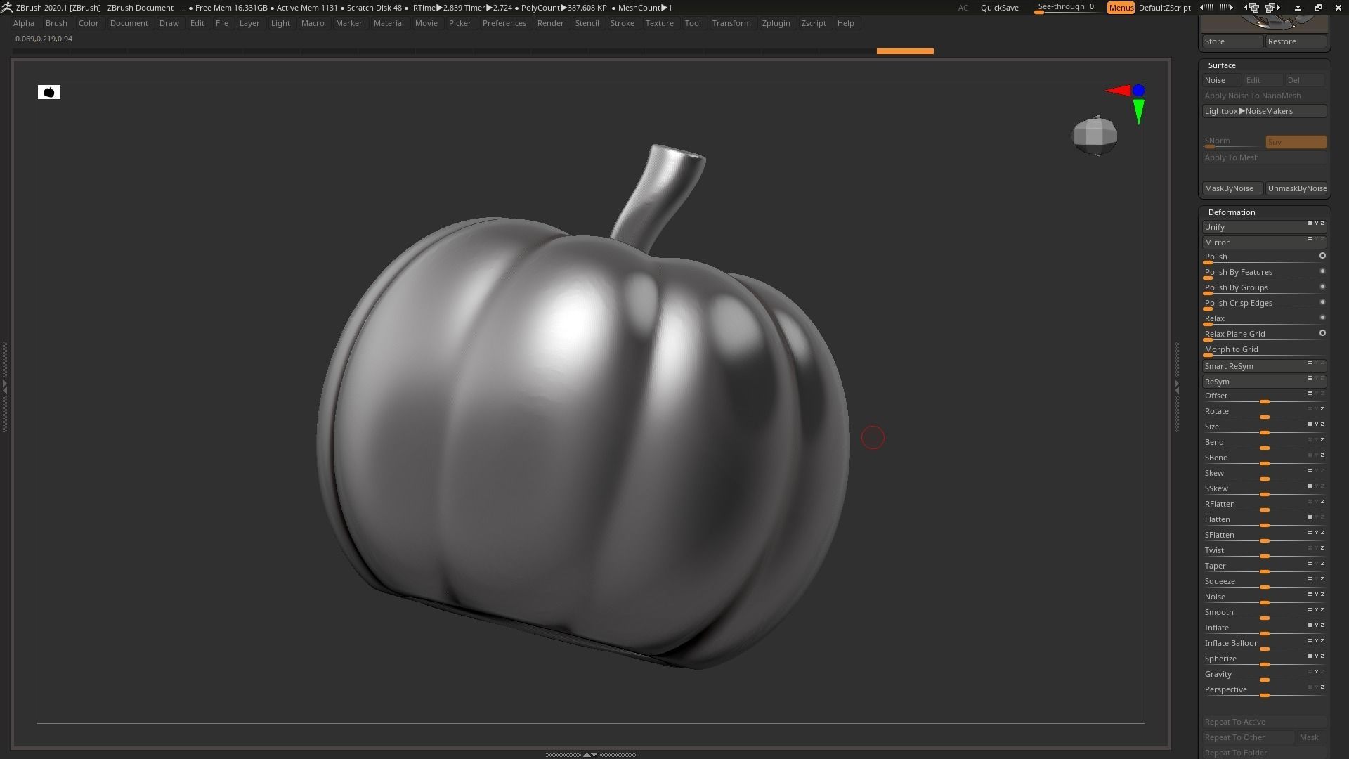 halloween pumpkin 01 3D print model_7