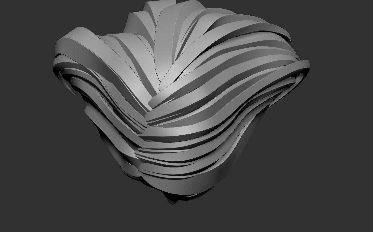 Female head base mesh 3D model_11