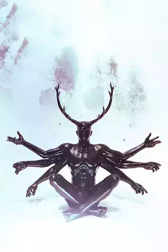 Hannibal Six Armed Stag 3D print model