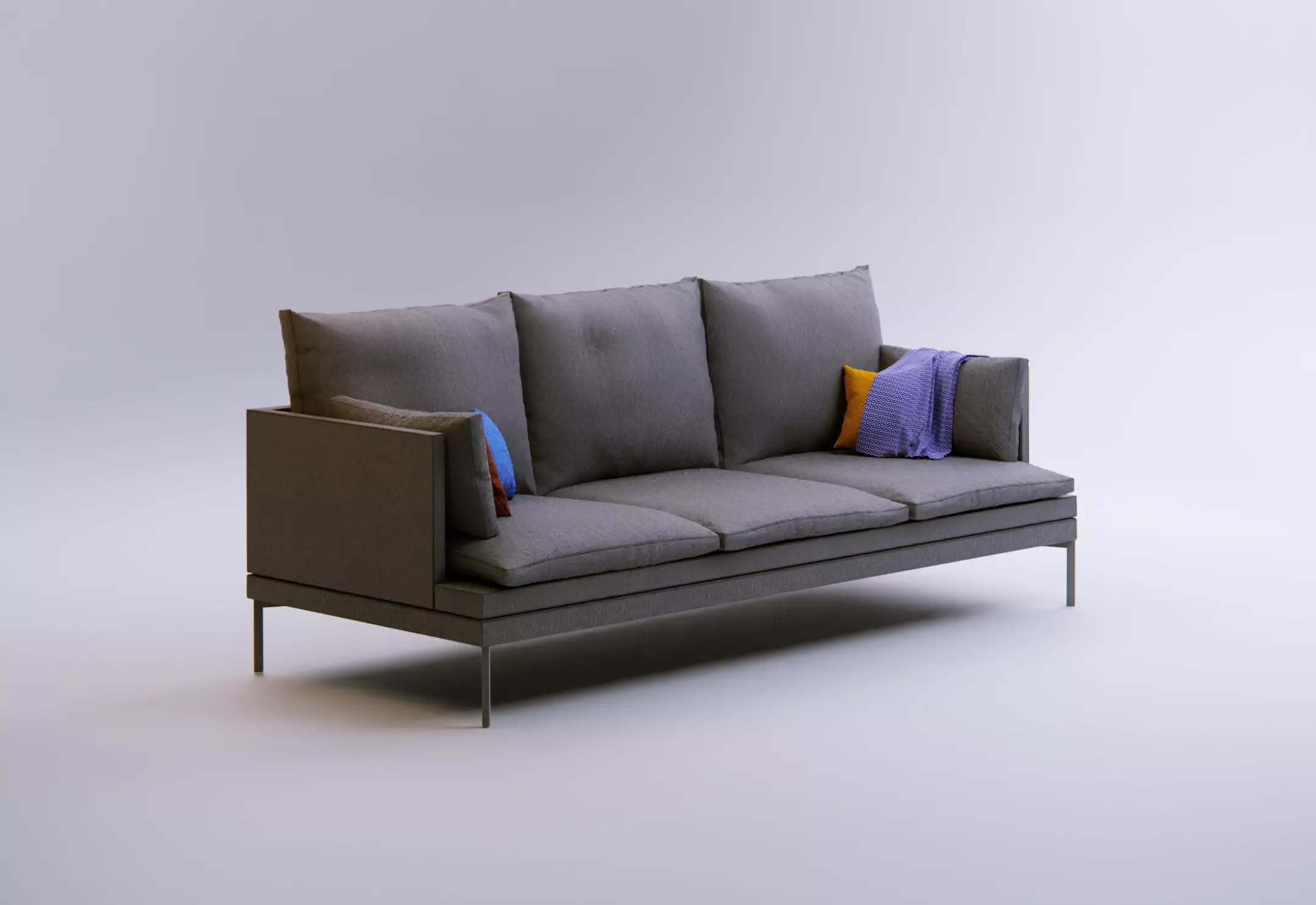 Couch - Blender Free 3D model_0