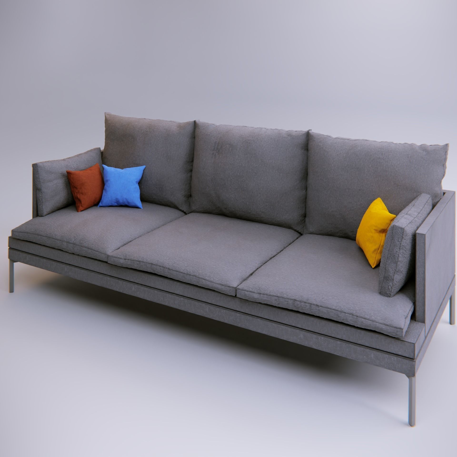 Couch - Blender Free 3D model_7