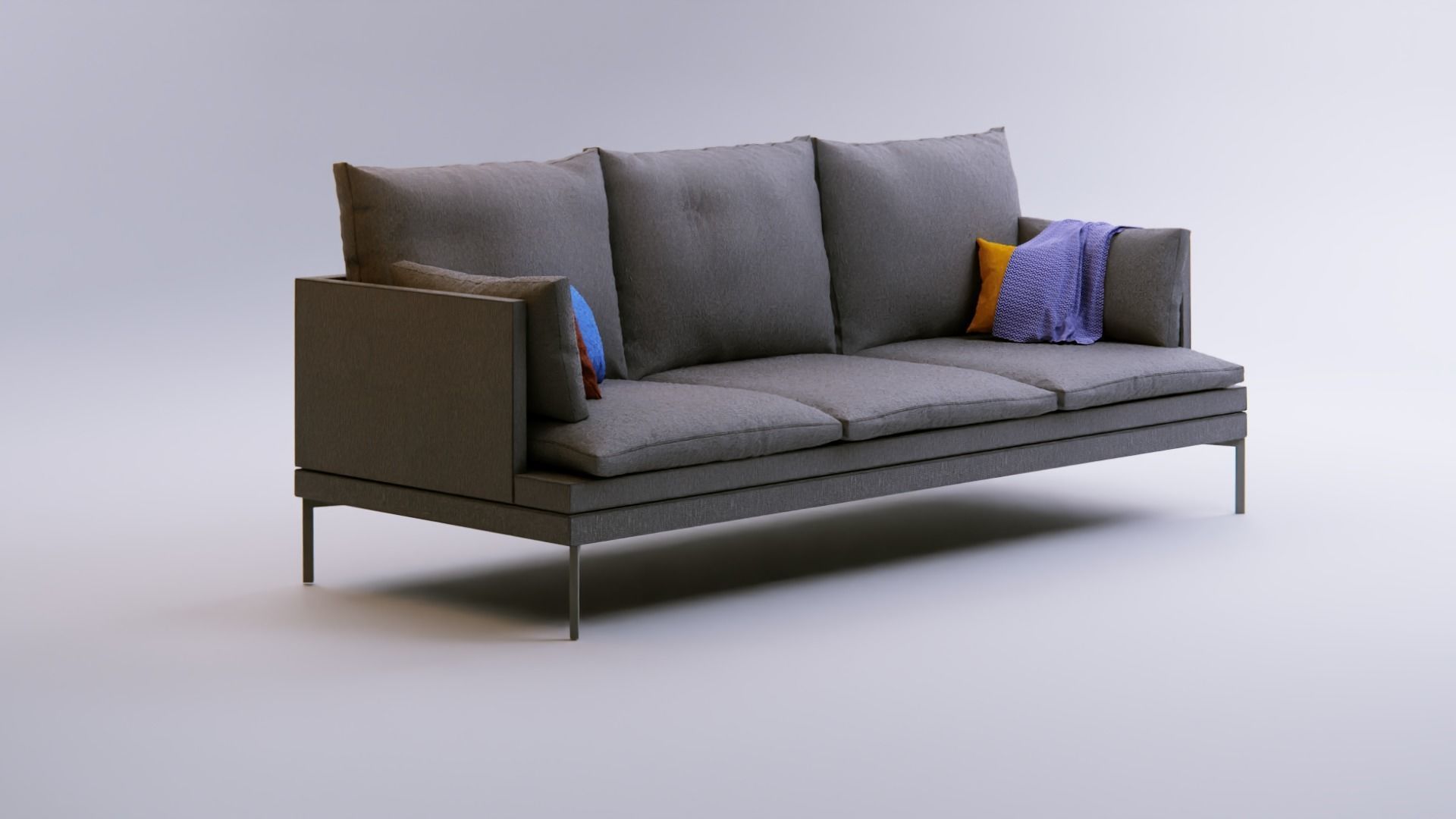Couch - Blender Free 3D model_2