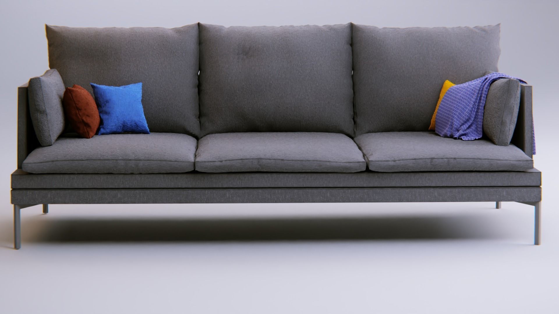 Couch - Blender Free 3D model_5