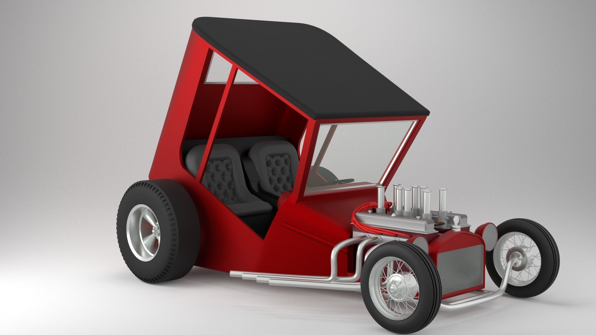 Uncertain-T Custom Hot Rod 3D model_9