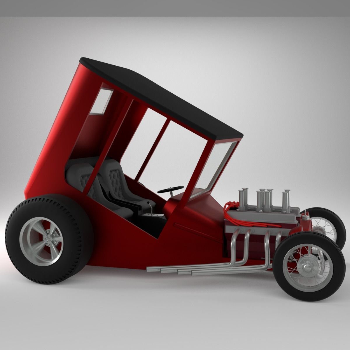 Uncertain-T Custom Hot Rod 3D model_4