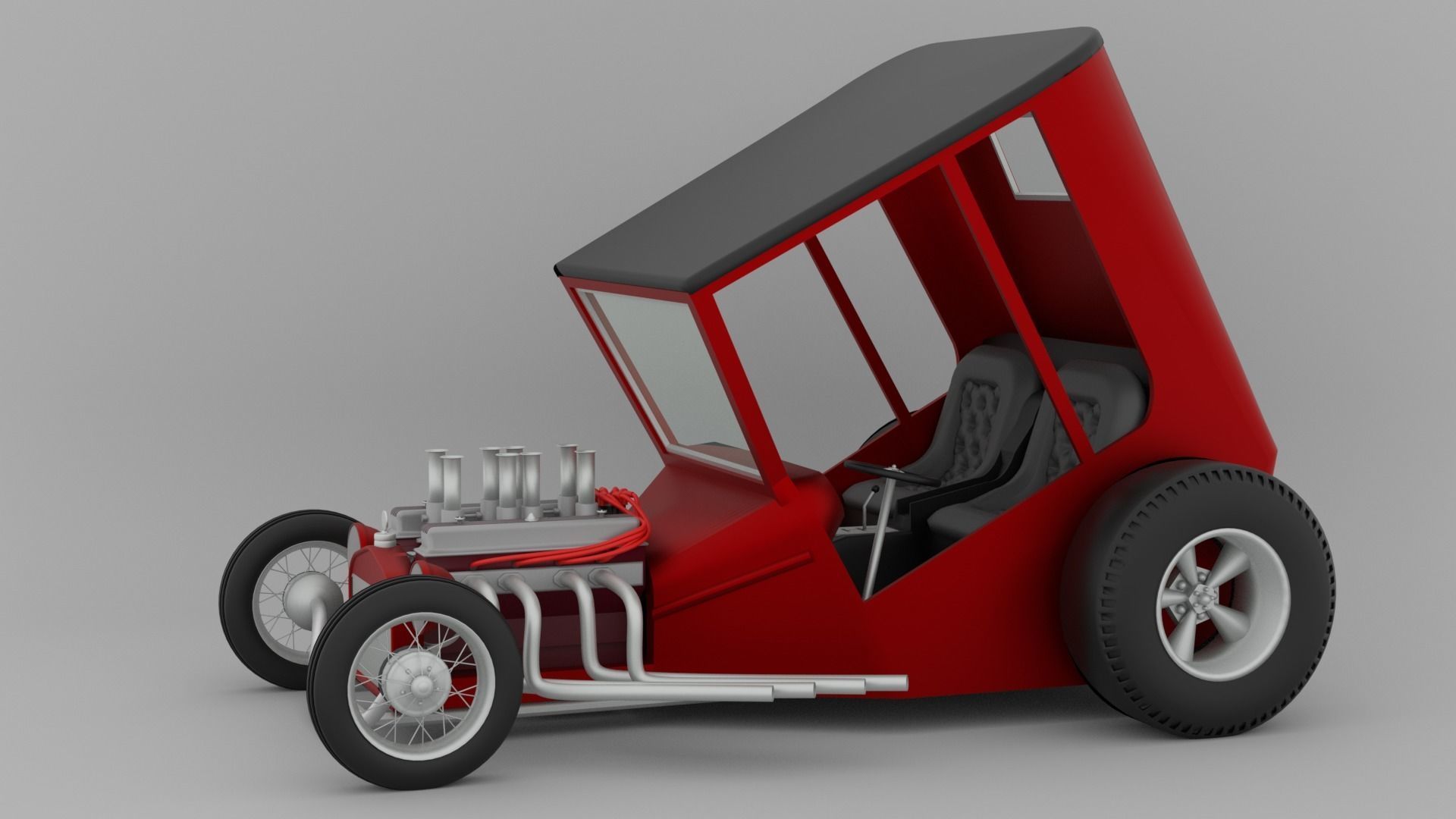 Uncertain-T Custom Hot Rod 3D model_2