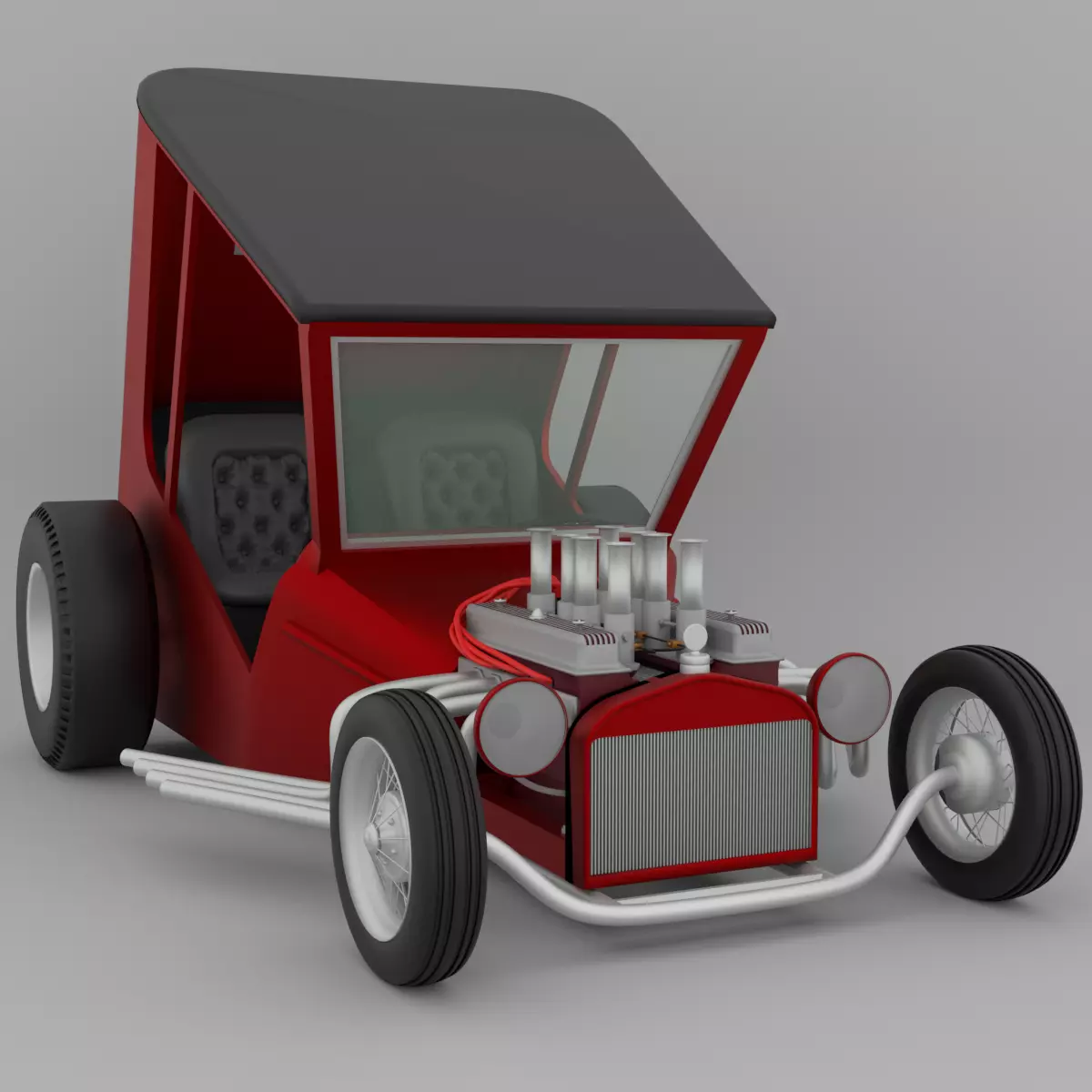 Uncertain-T Custom Hot Rod 3D model_0