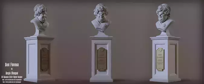 Haunted Mansion Aunt Florence 3D Printable Bust 3D print model