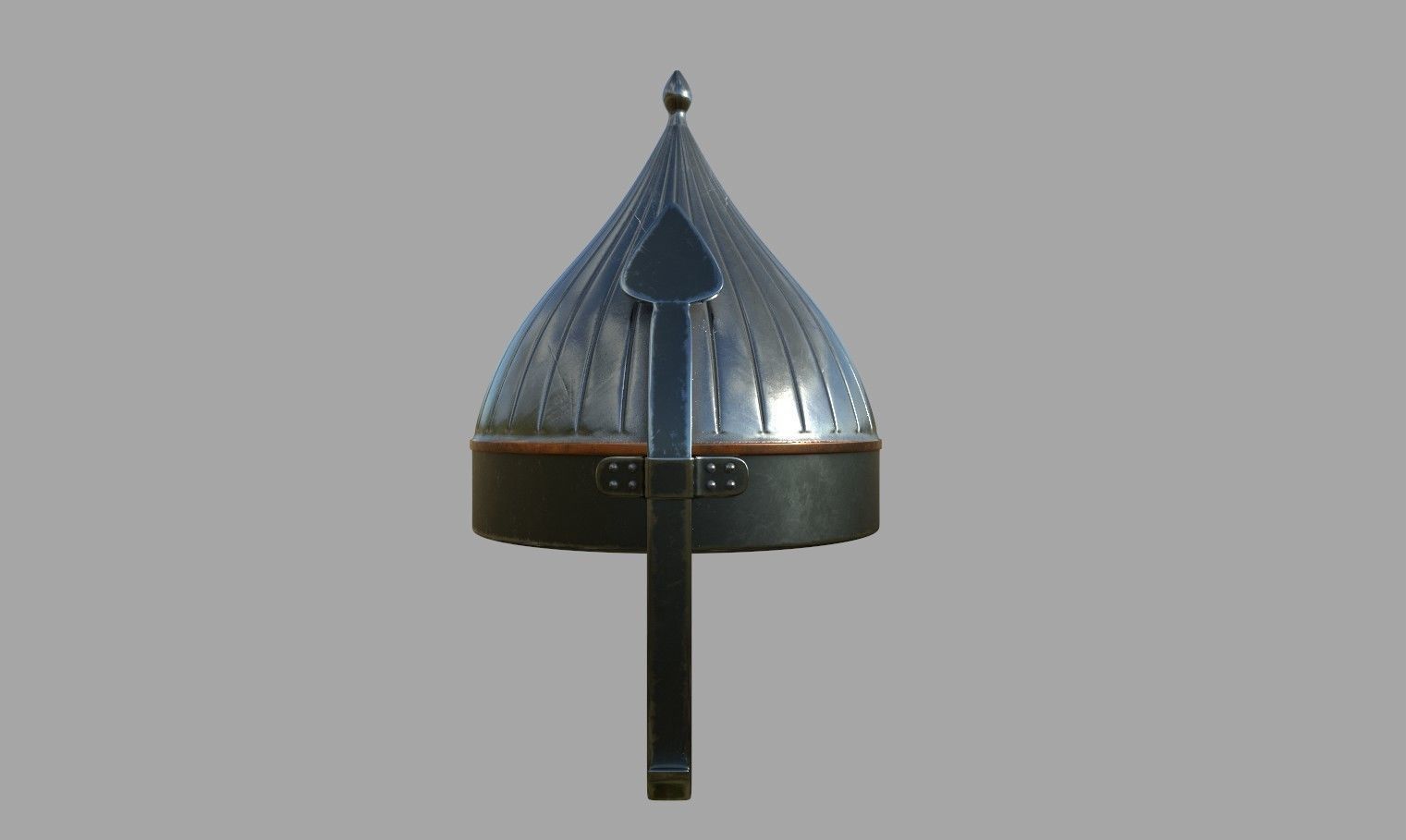 Medieval middle eastern helmet 3D model_1