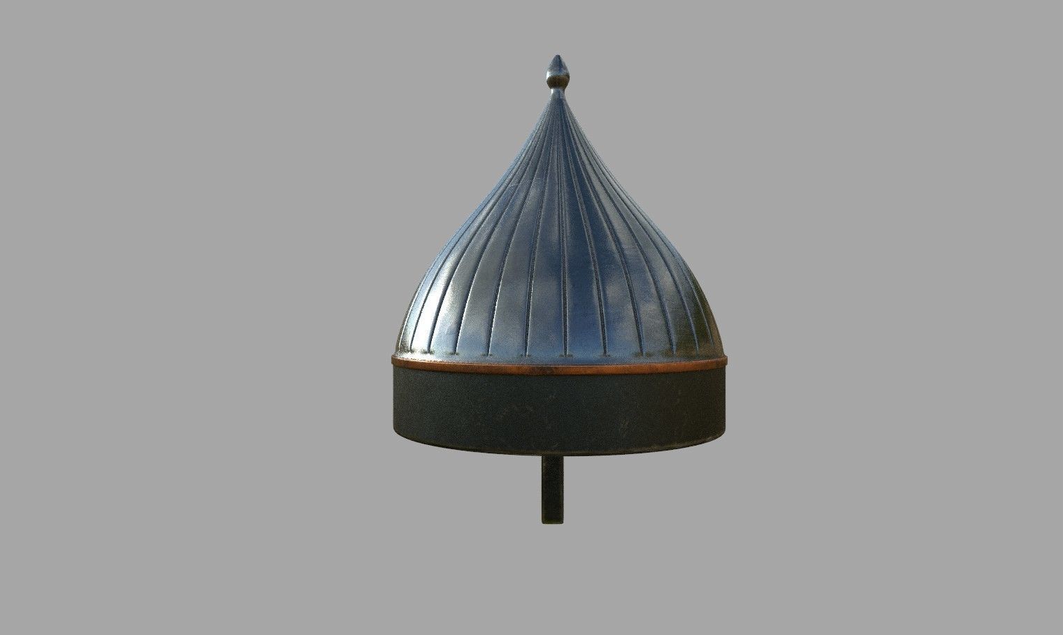 Medieval middle eastern helmet 3D model_6