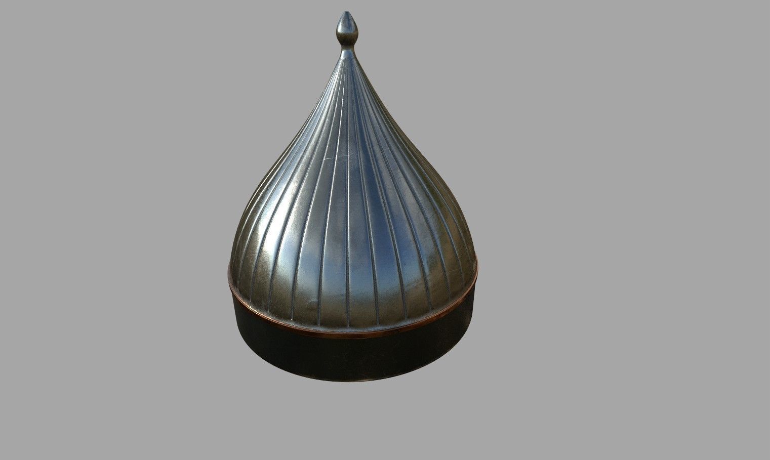Medieval middle eastern helmet 3D model_12
