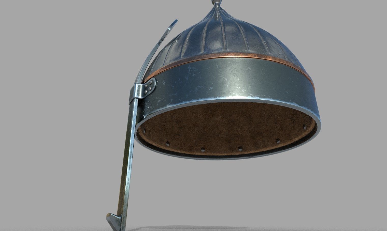 Medieval middle eastern helmet 3D model_18