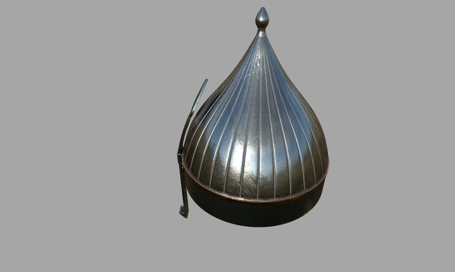 Medieval middle eastern helmet 3D model_11