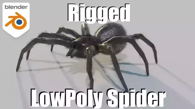 Low-Poly Spider RIGGED