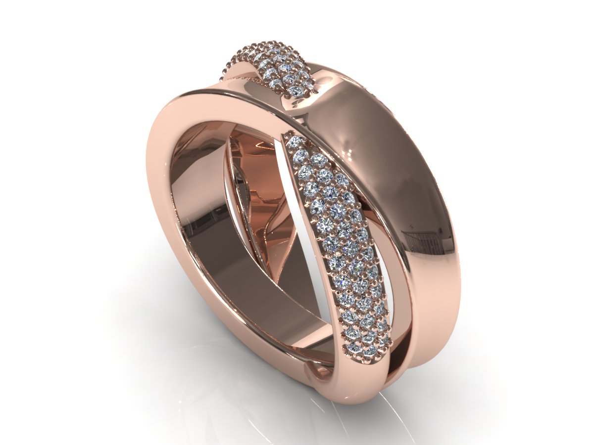 C3D Diamond Ring 011 3D print model_1