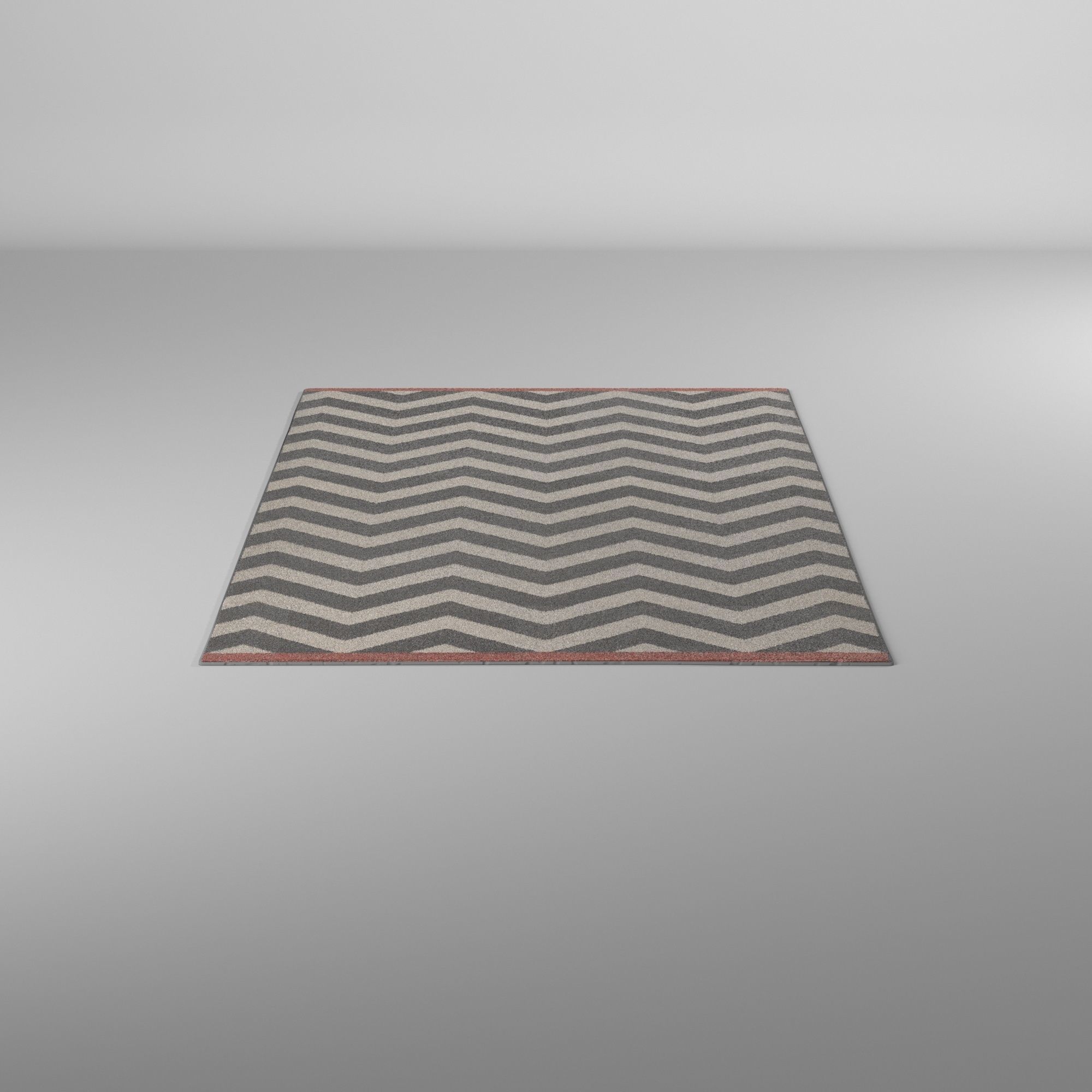 Alfombra Zebra - Zebra rug 3D model_2