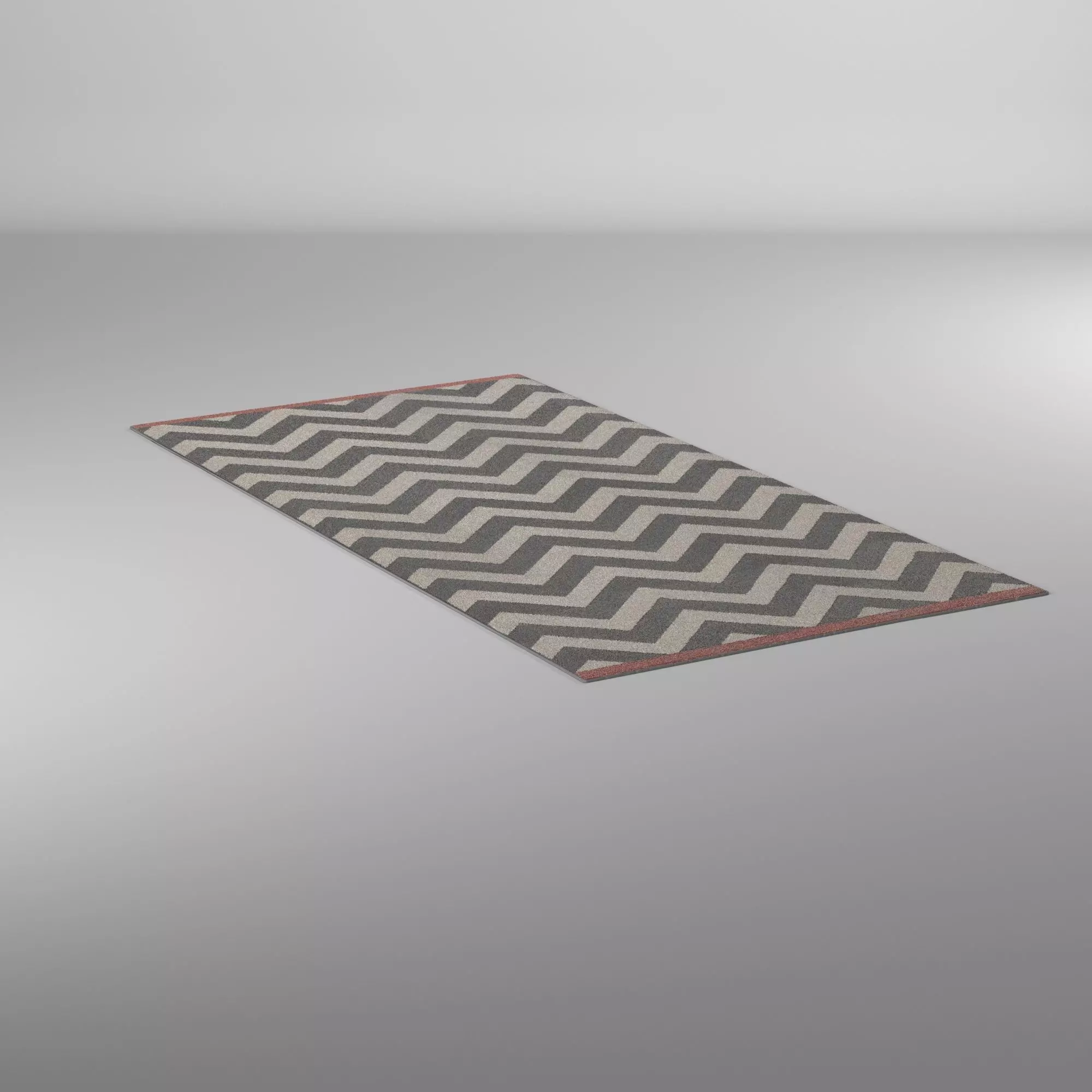 Alfombra Zebra - Zebra rug 3D model_0
