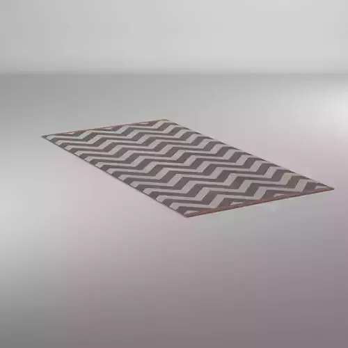 Alfombra Zebra - Zebra rug 3D model